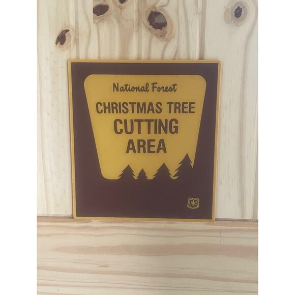 National Forest Christmas Tree Cutting Area Sign 3d print design - Picture 1 of 2
